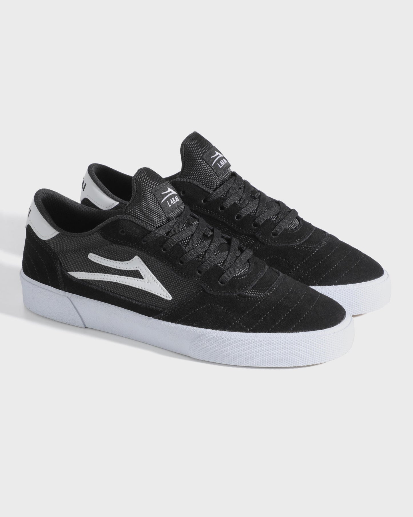 Cambridge - Black/White Suede