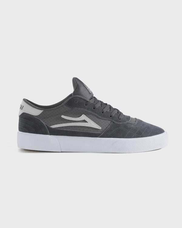 Cambridge - Charcoal/White Suede