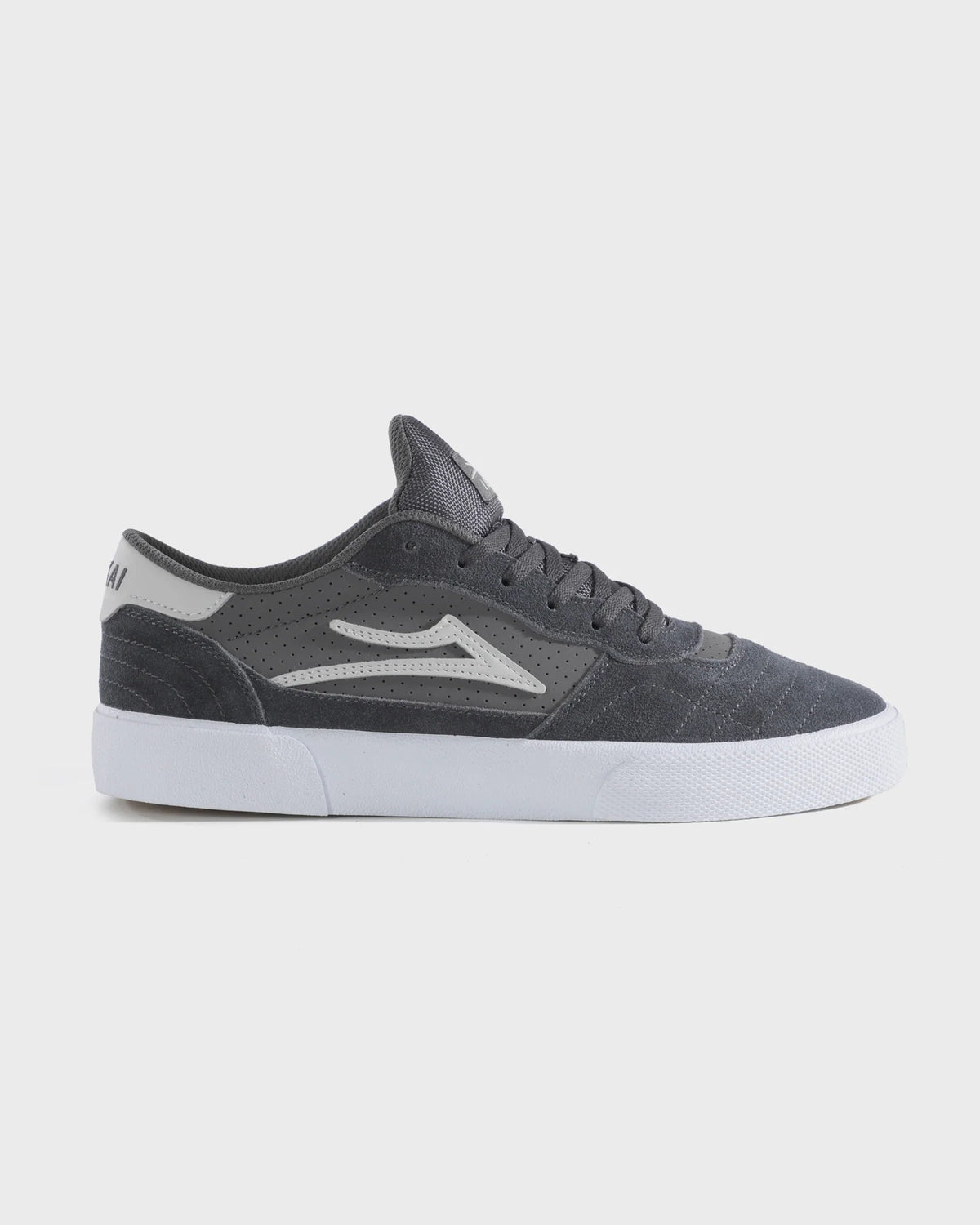 Cambridge - Charcoal/White Suede