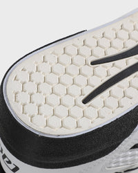 Aran New - WHITE LEATHER BLACK