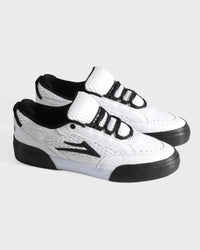 Aran New - WHITE LEATHER BLACK
