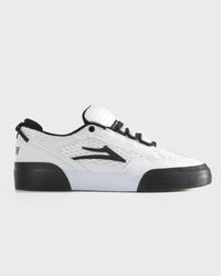 Aran New - WHITE LEATHER BLACK