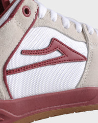 Telford Low New - White Suede Cordura Red detail