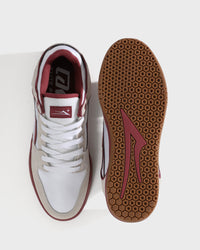 Telford Low New - White Suede Cordura Red topsole