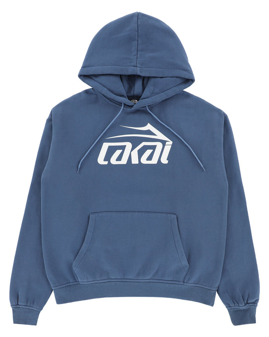 Logo Pullover Hoodie - Washed Blue