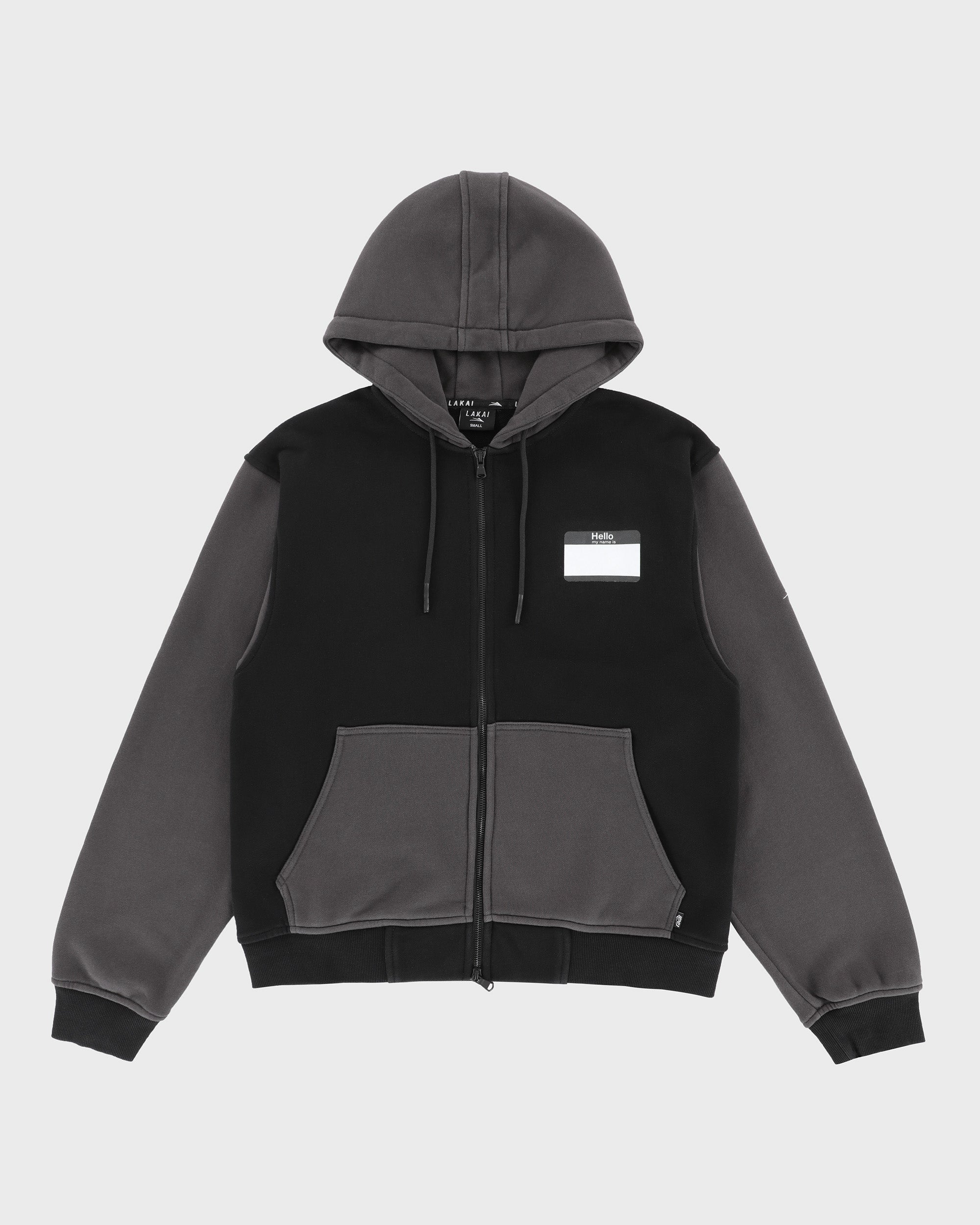 Hello My Name Is' Zip Up Hoodie - Black – Lakai