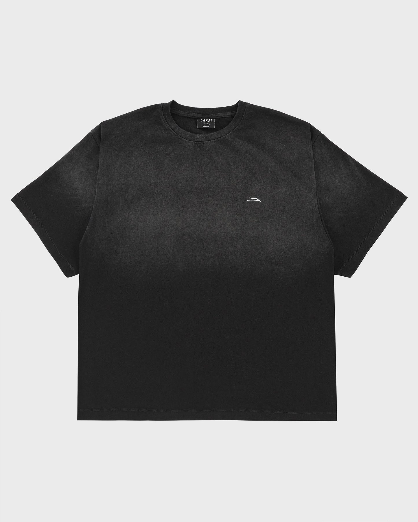 Sunfaded Cropped Boxy Tee - Black