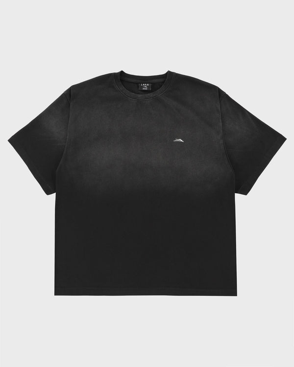 Sunfaded Cropped Boxy Tee - Black