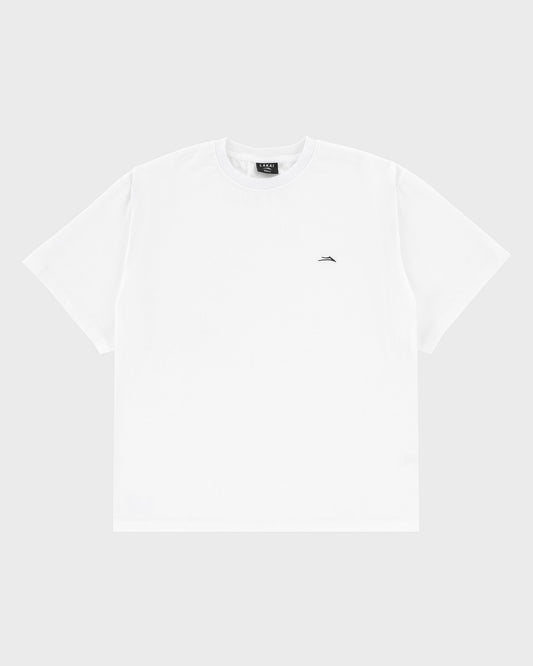 Sunfaded Cropped Boxy Tee - White