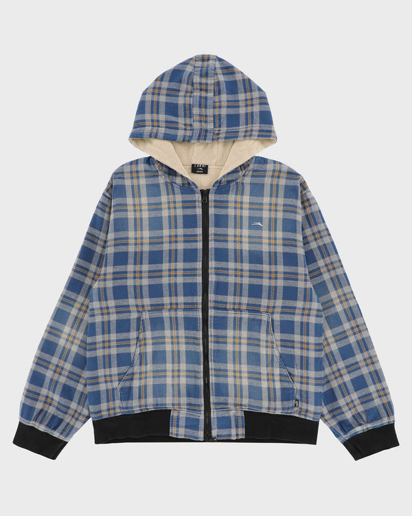 Thermal Lined Plaid Zip Up