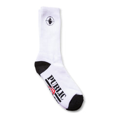 Public Enemy Sniper Logo Crew Sock