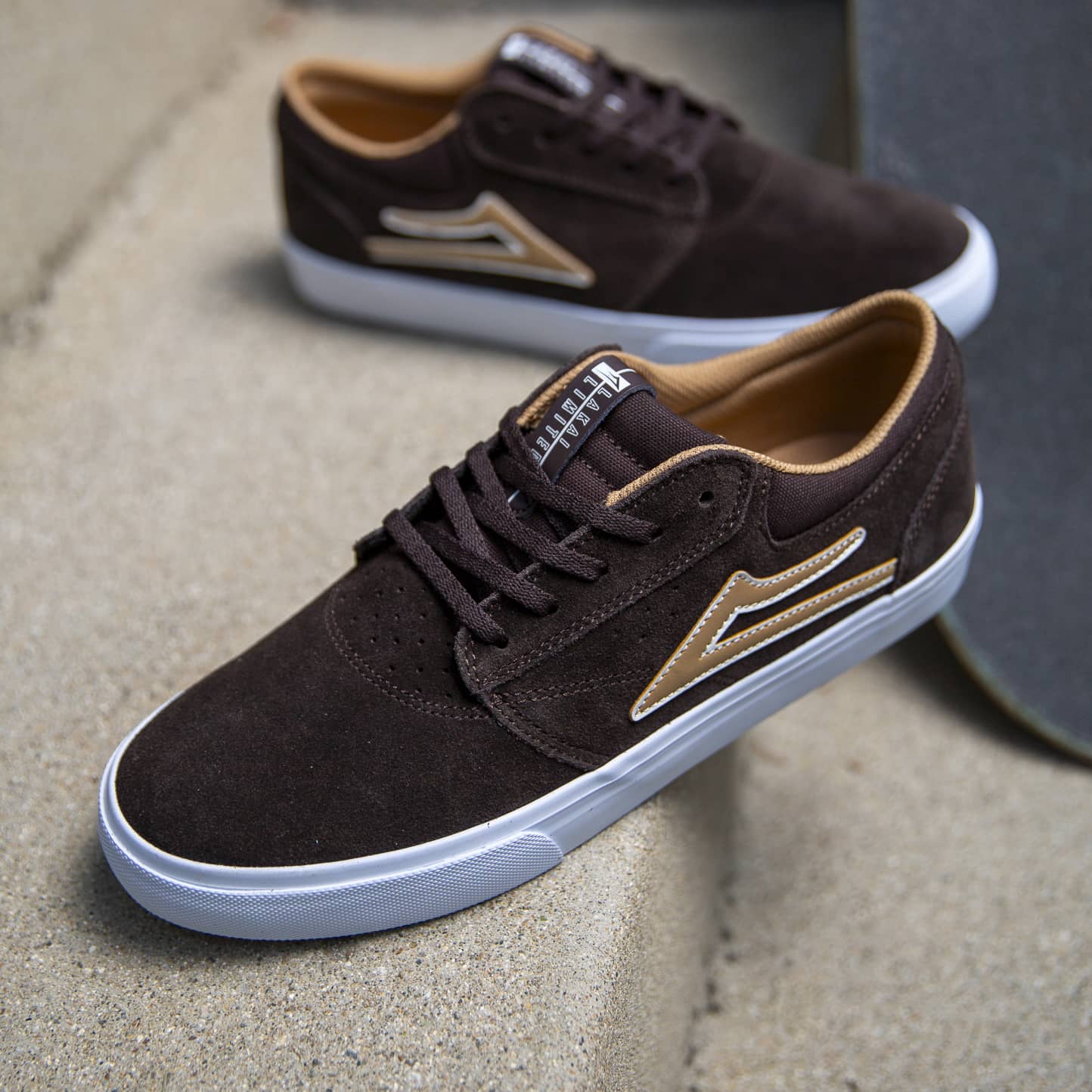 Griffin Chocolate Suede Mens Shoes Skate Vulcanized Lakai Lakai Limited