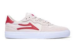 York - White/Red Suede