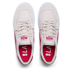 York - White/Red Suede