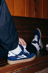 York - Navy/Gum Suede