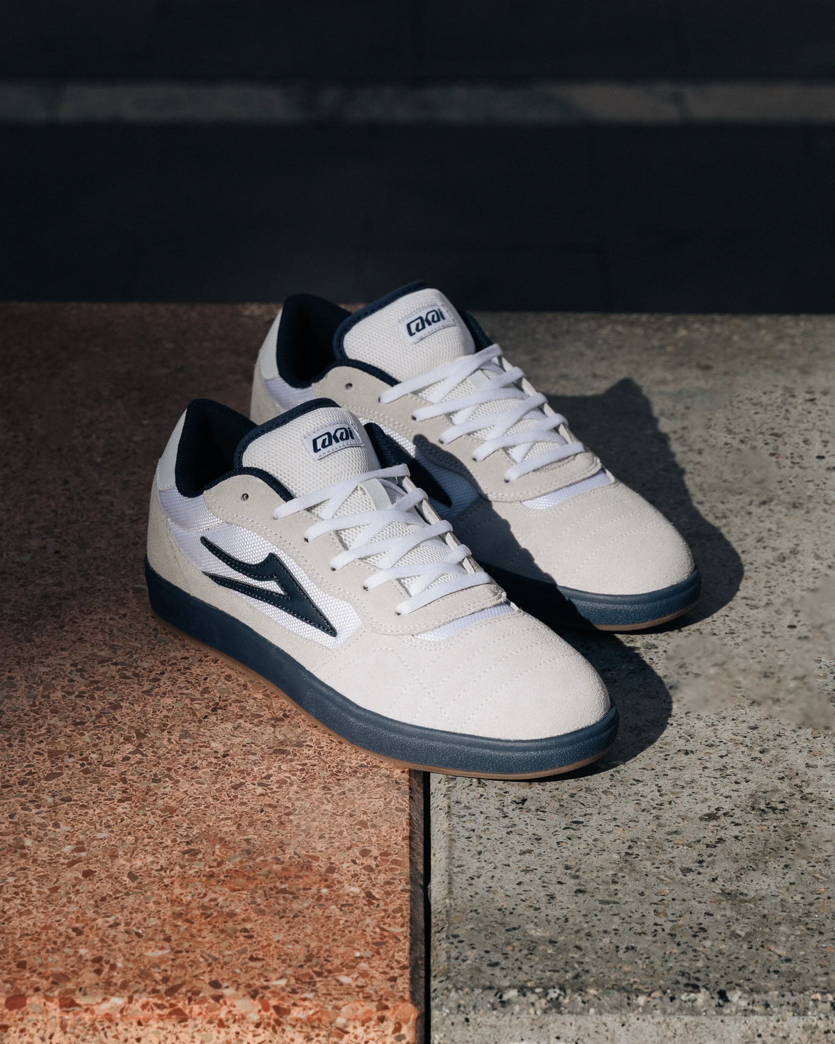 Cambridge XLK - White Suede Navy Gum – Lakai