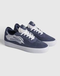 Essex New - LIGHT NAVY SUEDE WHITE