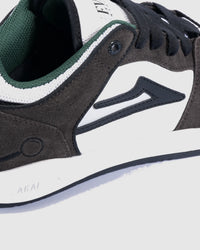 Lakai Telford Low Evon Martinez skate shoe, heel and side detail