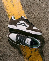 Skater wearing Lakai Telford Low Evon Martinez skate shoes