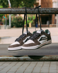 Skater wearing Lakai Telford Low Evon Martinez skate shoes