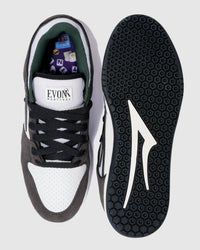 Lakai Telford Low Evon Martinez skate shoe, top and outsole view