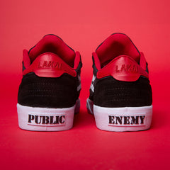 Cambridge - Public Enemy Black/Red Suede